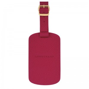 Akcesoria Damskie Longchamp Le FoulonnÉ Luggage tag Leather Beetroot | PL8217QM