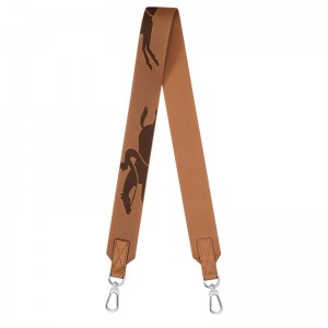 Akcesoria Męskie Longchamp 3D Shoulder strap Canvas Natural | PL7436QM