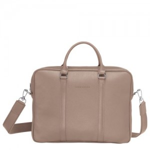 Aktówka Męskie Longchamp Le FoulonnÉ XS Leather Turtledove | PL7608HA