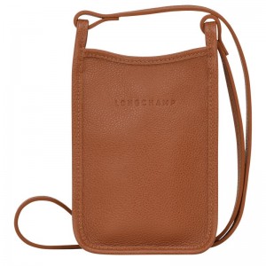 Etui Damskie Longchamp Le FoulonnÉ 1 Leather Caramel | PL8433OK