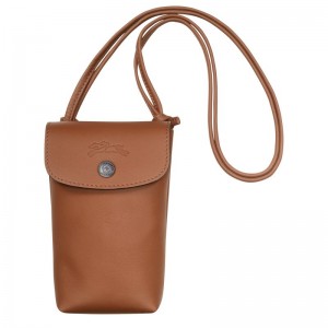 Etui Męskie Longchamp Le Pliage Xtra with leather lace Cognac | PL7429IL