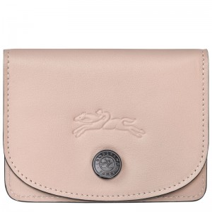 Etui na Karty Damskie Longchamp Le Pliage Xtra Leather Nude | PL8493JP