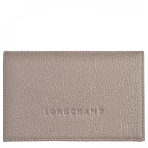 Etui na Karty Męskie Longchamp Le FoulonnÉ Leather Turtledove | PL7368JP