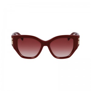 Okulary Przeciwsłoneczne Damskie Longchamp Acetate Brązowe | PL7908RV