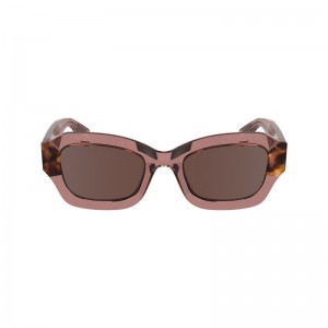 Okulary Przeciwsłoneczne Damskie Longchamp Acetate Złote | PL7890GS