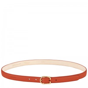 Paski Damskie Longchamp Le FoulonnÉ Leather Paprika | PL8024HA