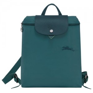 Plecaki Damskie Longchamp Le Pliage Green M Recycled canvas Paw | PL8734EB