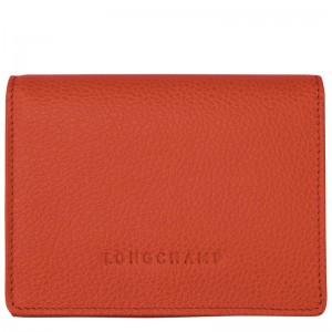 Portfele Damskie Longchamp Le FoulonnÉ Leather Paprika | PL8554MQ