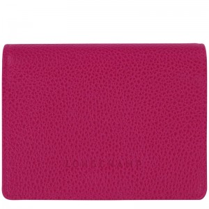 Portfele Męskie Longchamp Le FoulonnÉ Leather Beetroot | PL7403LI