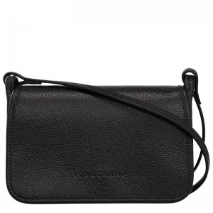 Pouches Damskie Longchamp Le FoulonnÉ XS Clutch Leather Czarne | PL8411FD