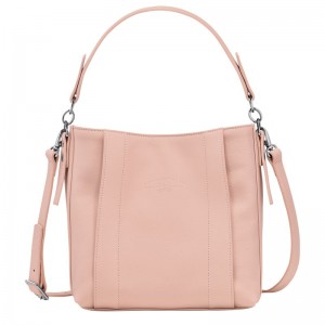 Torba Crossbody Damskie Longchamp 3D S Leather Nude | PL8995WN