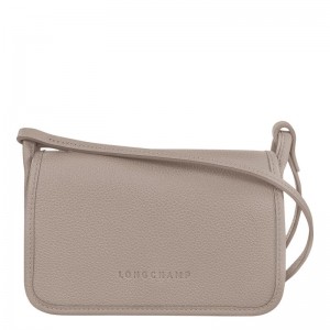 Torba Crossbody Damskie Longchamp Le FoulonnÉ XS Clutch Leather Turtledove | PL9011GS