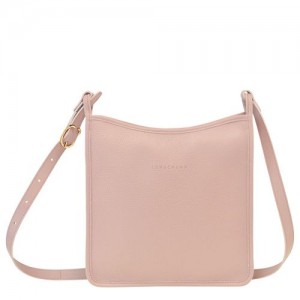 Torba Crossbody Damskie Longchamp Le FoulonnÉ M Leather Nude | PL8932DF