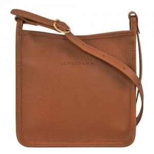 Torba Crossbody Damskie Longchamp Le FoulonnÉ S Leather Caramel | PL8924XY