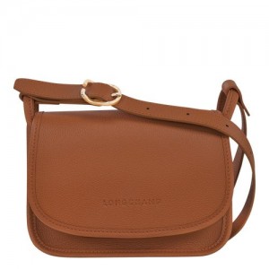 Torba Crossbody Damskie Longchamp Le FoulonnÉ S Leather Caramel | PL8916BE