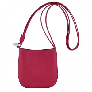 Torba Crossbody Damskie Longchamp Le Roseau S Leather Beetroot | PL8967VR