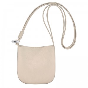 Torba Crossbody Damskie Longchamp Le Roseau S Leather Paper | PL8966CT