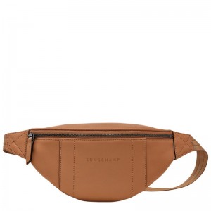 Torba Na Talię Damskie Longchamp 3D S Leather Natural | PL8774GS