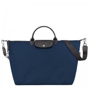 Torby Podróżne Męskie Longchamp Le Pliage Energy S Recycled canvas Granatowe | PL7243GS