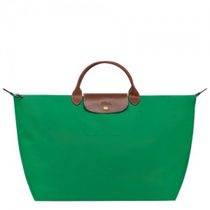 Torby Podróżne Męskie Longchamp Le Pliage Original S Recycled canvas Zielone | PL7213HA