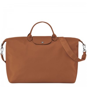 Torby Podróżne Męskie Longchamp Le Pliage Xtra S Leather Cognac | PL7227WN