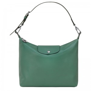 Torby Przez Ramię Damskie Longchamp Le Pliage Xtra M Hobo Leather Sage | PL8887YX