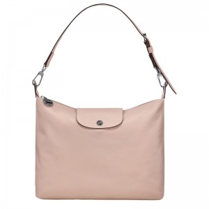 Torby Przez Ramię Damskie Longchamp Le Pliage Xtra M Hobo Leather Nude | PL8886UZ