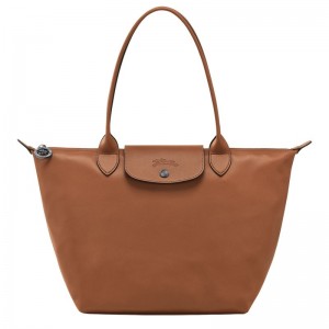 Torby Przez Ramię Damskie Longchamp Le Pliage Xtra M Tote Leather Cognac | PL8843EB