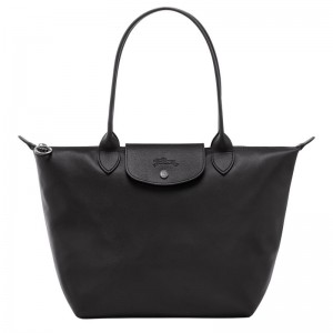 Torby Przez Ramię Damskie Longchamp Le Pliage Xtra M Tote Leather Czarne | PL8839WN