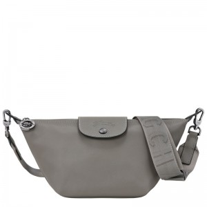 Torby Przez Ramię Damskie Longchamp Le Pliage Xtra XS Crossbody Leather Turtledove | PL8838EB