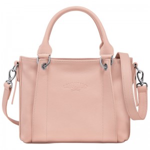 Torebka Damskie Longchamp 3D S Leather Nude | PL9158YX