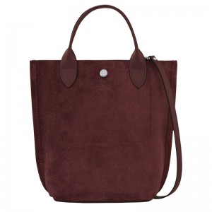 Torebka Damskie Longchamp Cabas XS Tote Leather Bordowe | PL9188JP