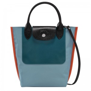 Torebka Damskie Longchamp Cabas XS Tote Canvas Niebieskie | PL9172ZU