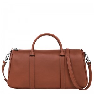 Torebka Damskie Longchamp Daylong L Leather Cognac | PL9140DF