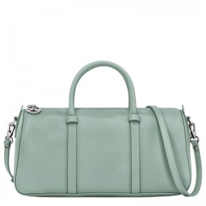 Torebka Damskie Longchamp Daylong M Leather Celadon | PL9138GS