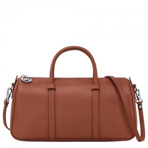 Torebka Damskie Longchamp Daylong M Leather Cognac | PL9032JP