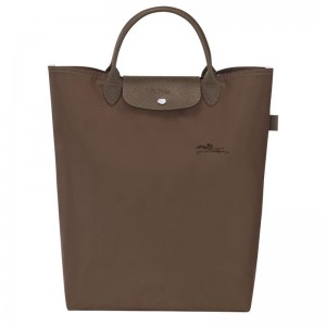 Torebka Damskie Longchamp Le Pliage Green M Tote Canvas Terra | PL9238LI