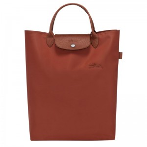 Torebka Damskie Longchamp Le Pliage Green M Tote Canvas Chestnut | PL9236XY