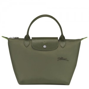 Torebka Damskie Longchamp Le Pliage Green S Recycled canvas Forest | PL9049QM