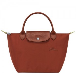 Torebka Damskie Longchamp Le Pliage Green S Recycled canvas Chestnut | PL9048QM