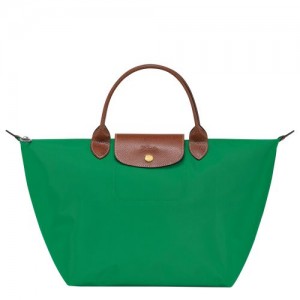 Torebka Damskie Longchamp Le Pliage Original M Recycled canvas Zielone | PL9077BE