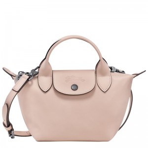 Torebka Damskie Longchamp Le Pliage Xtra XS Leather Nude | PL9210YX