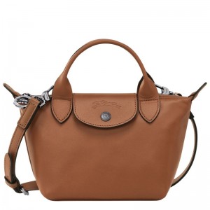 Torebka Damskie Longchamp Le Pliage Xtra XS Leather Cognac | PL9209TC