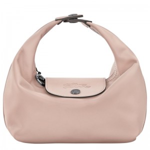 Torebka Damskie Longchamp Le Pliage Xtra XS Leather Nude | PL9082LI