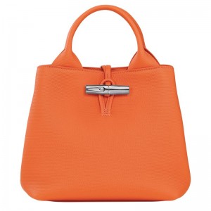 Torebka Damskie Longchamp Le Roseau S Leather Pomarańczowe | PL9095YX