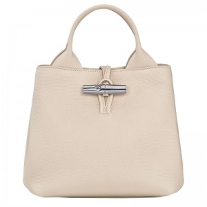 Torebka Damskie Longchamp Le Roseau S Leather Paper | PL9083KO