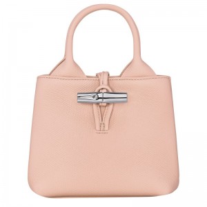 Torebka Damskie Longchamp Le Roseau XS Leather Ballerina | PL9084JP