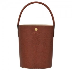 Torebka Damskie Longchamp Épure S Bucket Leather Brązowe | PL9033HA