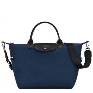 Torebka Męskie Longchamp Le Pliage Energy L Recycled canvas Granatowe | PL7493TC