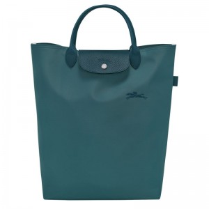 Torebka Męskie Longchamp Le Pliage Green M Tote Canvas Paw | PL7503GS